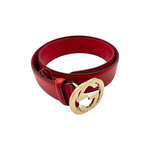 Ceinture gucci cuir - gucci, rouge