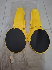 YAMAHA 1980-83 YZ125-YZ125G-YZ125H FRAME SIDE COVER L-R YELLOW GENUINE NOS JAPAN