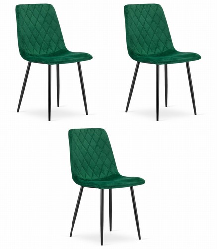 Fauteuil turin velours - -, vert