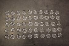 lot de 50  pampilles fleurs cristal  25 mm pour lustre  applique