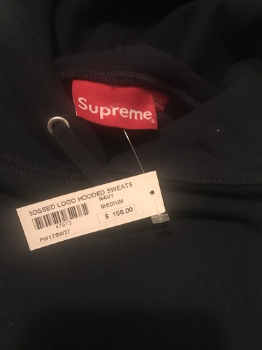 Supreme hoodie embossed medium - embossed,