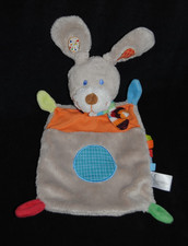 🍀Doudou Plat Lapin Gris