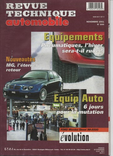 Revue technique rta - rta, évolution