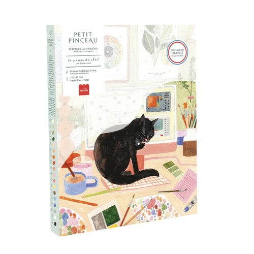 Pause chat peinture au - pause,