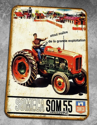 Plaque metal vintage - , tracteur