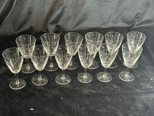 Lot verres anciens - anciens, gravés