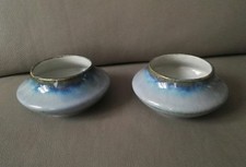 Rare paire de vase plats en