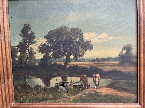 Tableau ancien huile a - ancien, l’huile