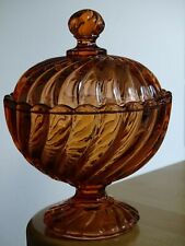 ANTIQUE BAYEL RED MOLD CRYSTAL CANDY BOX