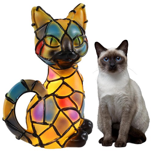Lampe chat mosaïque led - chat,