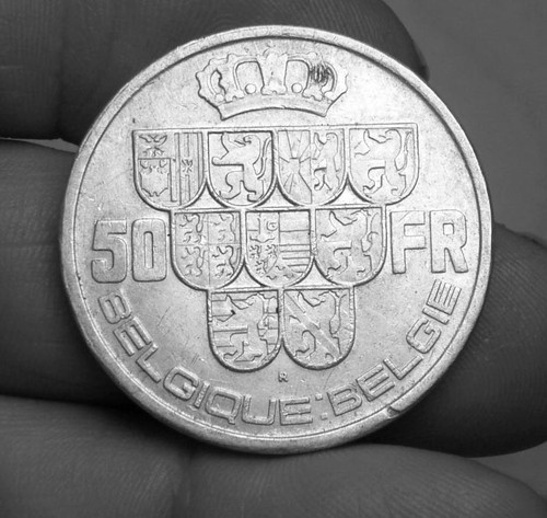 Piece monnaie belgique - monnaie, 50