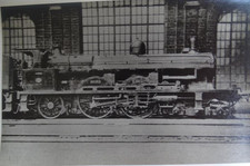 carte photo -CPA train locomotive  vapeur Nord à identifier - ref 275