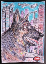 Dessin Chien Berger Allemand