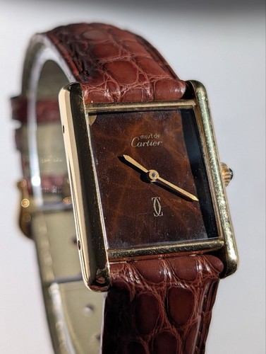 Cadran marron cartier must - cartier, de