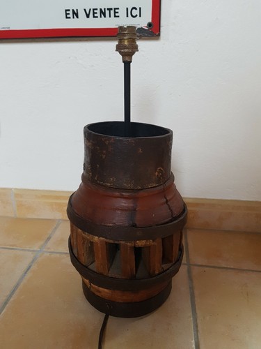 Ancien pied lampe moyeu - pied, de