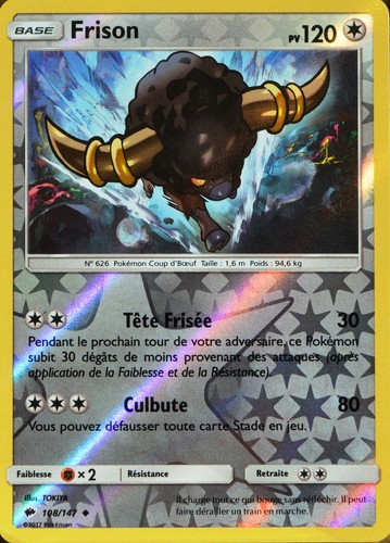 Carte pokémon 108 147 frison - carte,