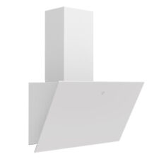 Hotte d'aspiration 60cm Hotte murale LED blanche Hotte inclinée verre 700m³/h
