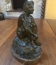 Bronze art déco "jeune paysanne hollandaise nue "1920/1930