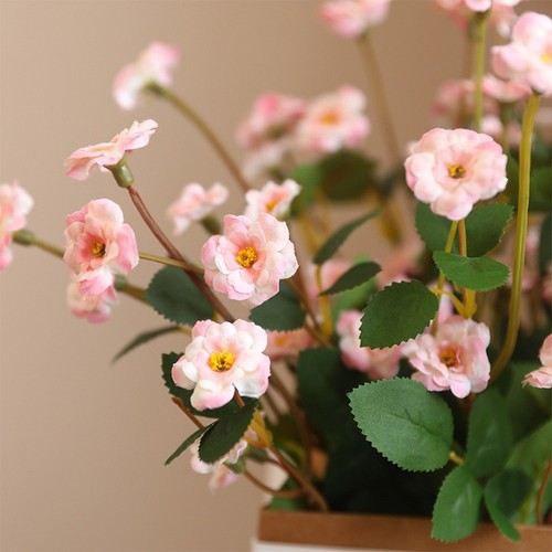 Bouquet roses soie - bouquet, en