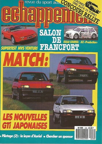 Echappement 228 ax - echappement, n°228