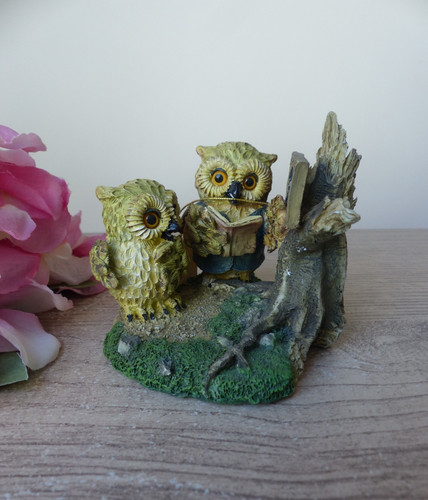 Figurine chouettes professeur - figurine,