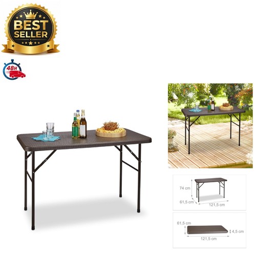 Relaxdays table pliante - relaxdays, de