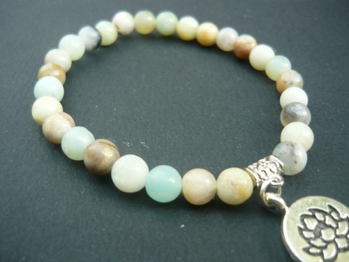 Bracelet perles amazonite - perles,