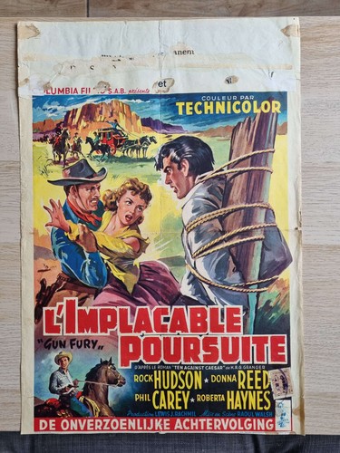 Affiche ancienne cinéma belge