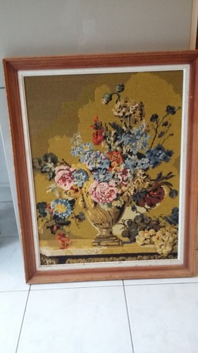 Ancien canevas tapisserie - ancien,