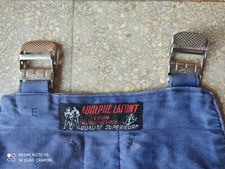 Antique Moleskine Faded Blue Work Overall Adolphe Lafont