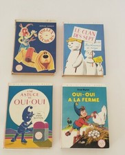 Lot Of 4 French Vintage Bibliotheque Rose Books