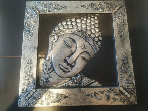 Tableau argenté décor de - à,
