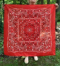 BIG ASS BANDANA Extra Large Texas Size Paisley Bandana 42x42 in