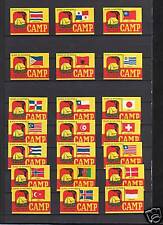 Belgium Camps Flags Tag Series No Average