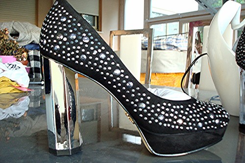 Escarpin compense burina cuir - escarpin,