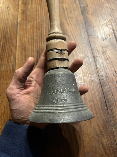 Cloche bronze xix eme grimaud - bronze,