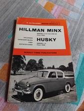 Hillman Minx & Husky 1956 on Olyslager Owners Workshop Manual Handbook VGC