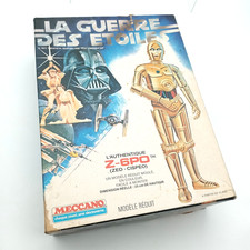 Maquette STAR WARS vintage droid robot c3po Z 6po MECCANO + Boite + notice FR