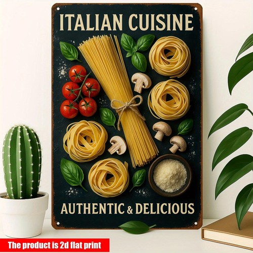 Italian cuisine pasta metal - italian,