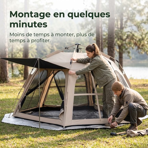 Tente camping 4 ou - de,