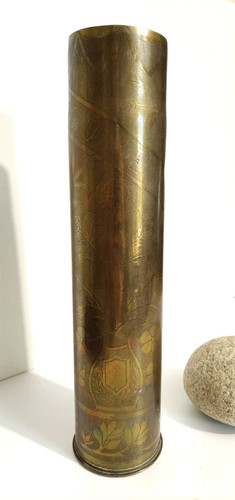 Antique 75mm shell - shell, socket