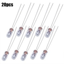 20 Pièces Miniature 3mm 12V Lampe Feux Ampoule Incandescent Filament T3-Halogen