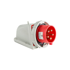 Socle Male Tétra 32a 3p+n+t 380v - 5 Broches - étanche Ip67- Livré Avec Bouchon 