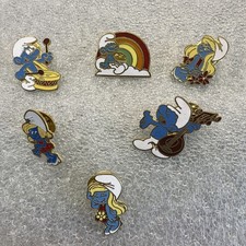 Smurfs From 1980 Enamel Pins