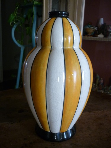 Art deco beau vase boch - boch, la