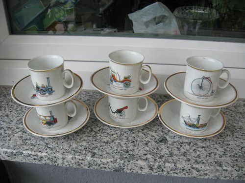 Tasses moka souc - 6, moka/souc