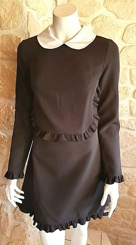 Robe noire blanche neuve - blanche,