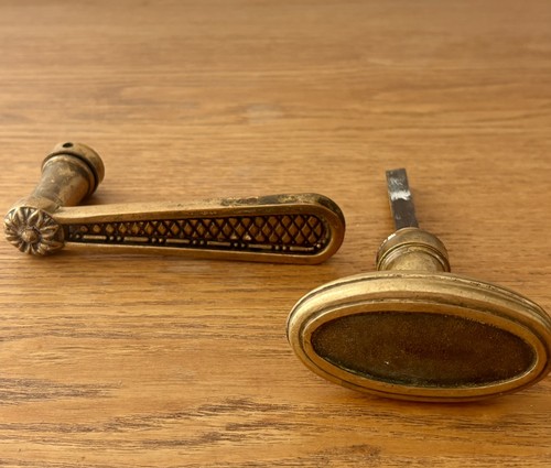 Poignée porte ancienne en - de,
