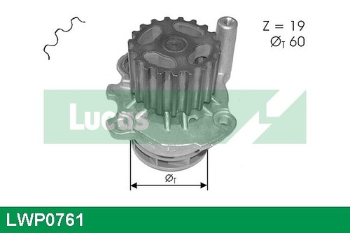 Pompe eau nbr dents 19 - nbr.,