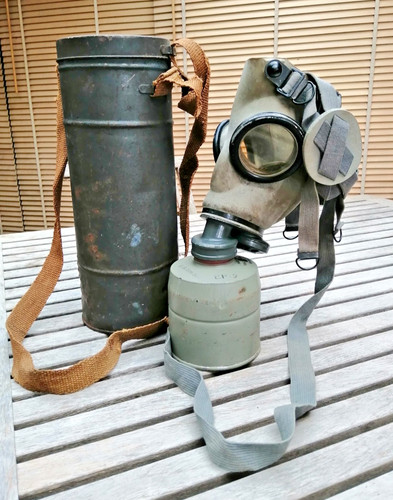 Ancien masque gaz - masque, à